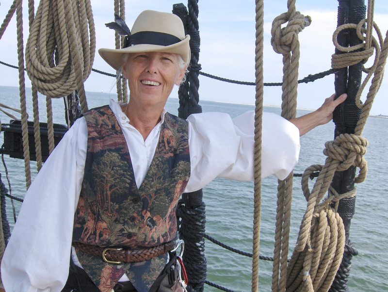 Mary Hudson has volunteered more than 300 hours with the Kalmar Nyckel in the last year. SOURCE SUBMITTED